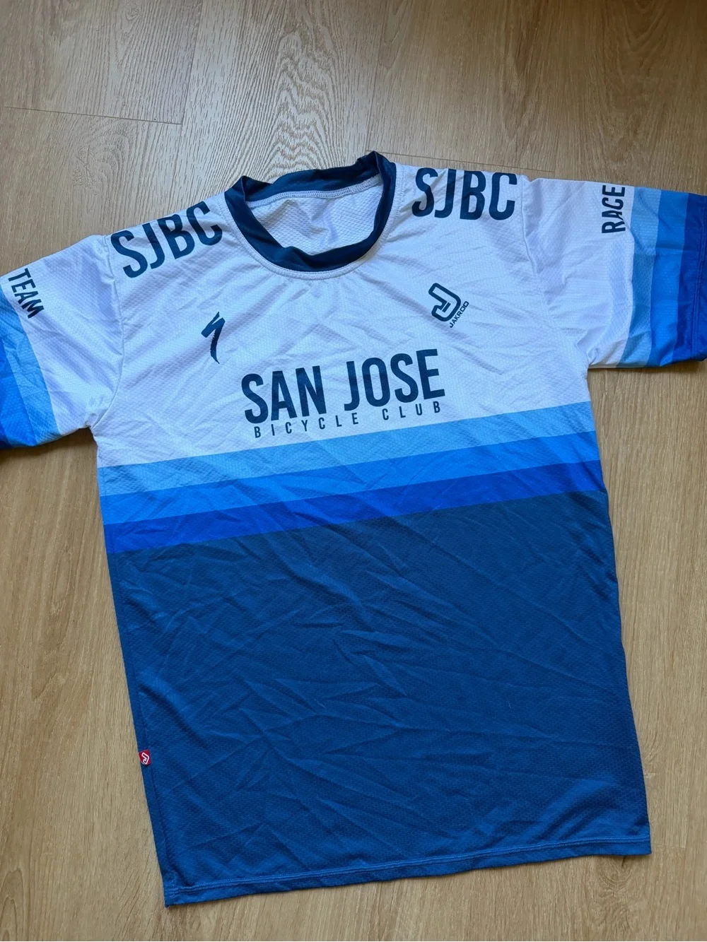 Kids Blue Gradient Cycling Jersey